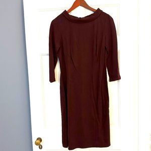 Eggplant TALBOTS sweater dress midi Size 4
